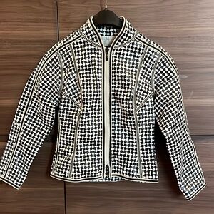 EUC Giorgio Armani moto/bomber leather jacket. Size 40 fits like a 2/4